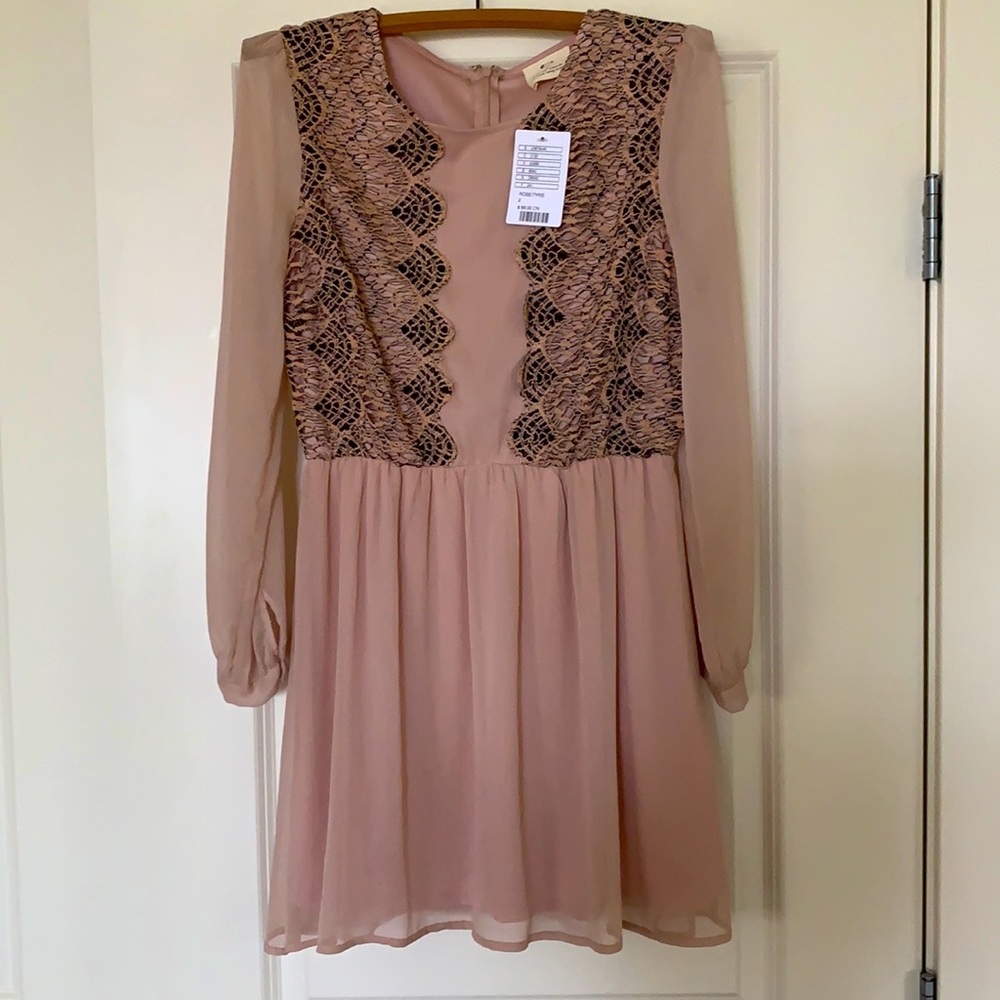NWT Blush Pink Pins and Needles Dress - size 2